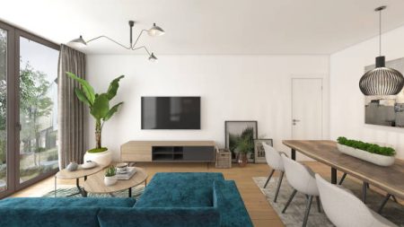 3d render - living room